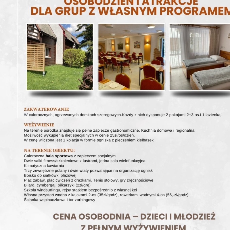 Centrum Wypoczynku Odys, Noclegi w górach w centrum wypoczynku Odys